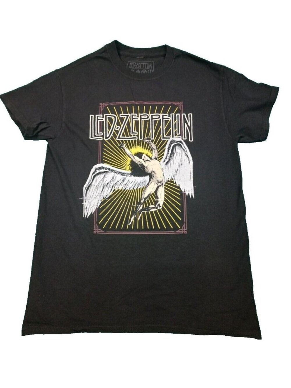 Led Zeppelin Angel Graphic TShirt Unisex SMALL Black Unisex 100% Cotton Tee NEW - Picture 9 of 10